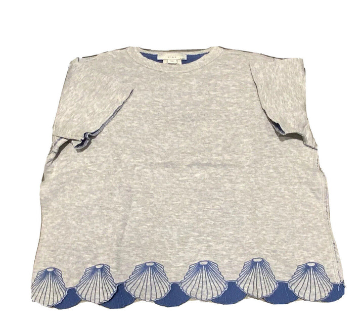 STELLA MCCARTNEY KIDS SHELLS EMBROIDERED T SHIRT TOP SIZE 6 YEARS children