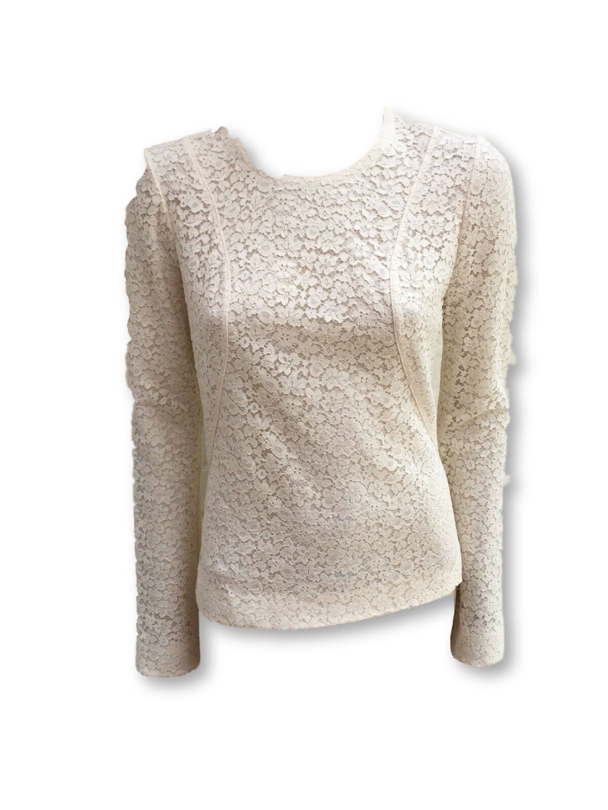 Chloé Chloe lace blouse shirt top Size F 38 UK 10 US 6 Ladies