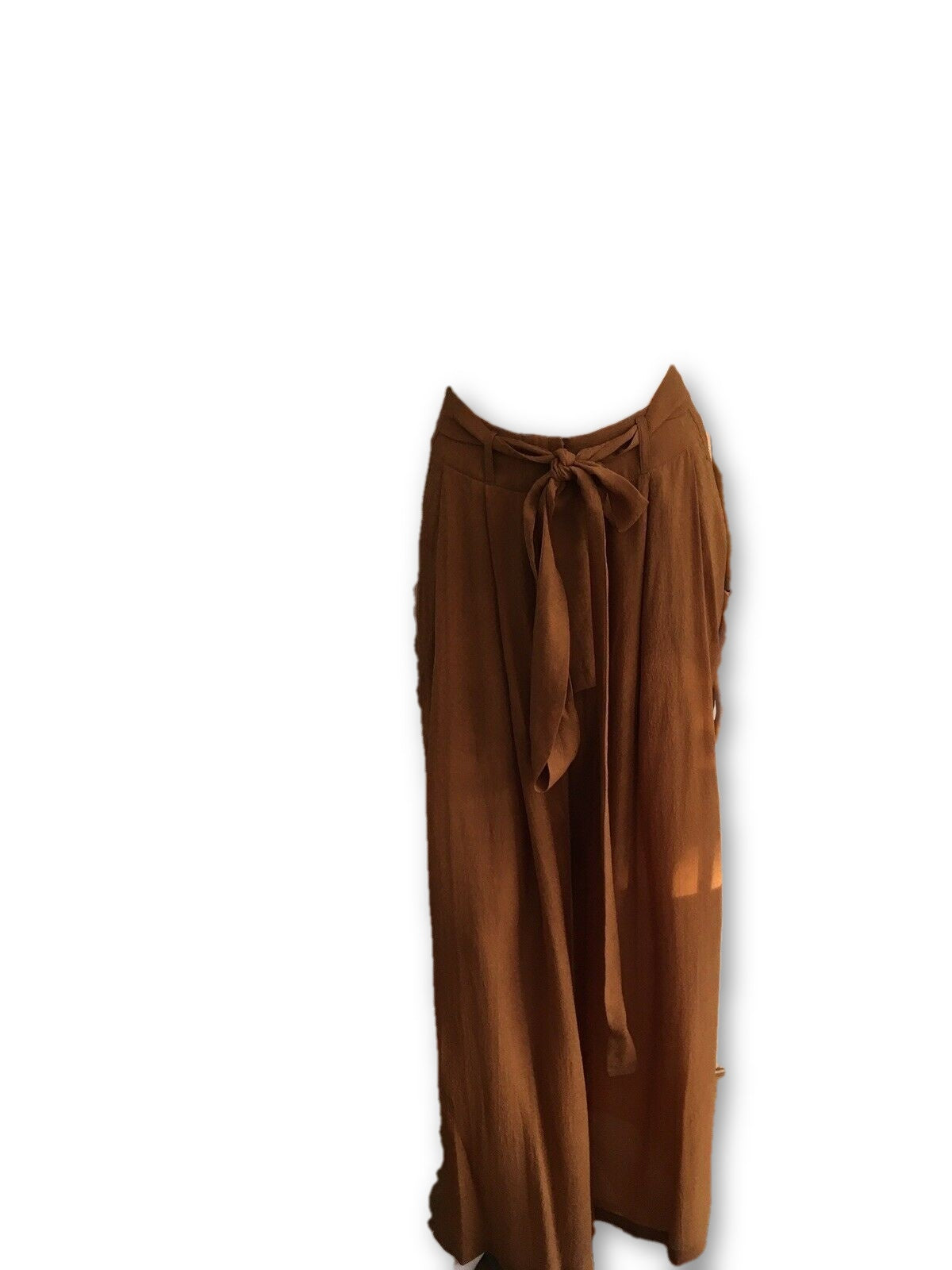 Jasmine Di Milo Rust Brown Wide Leg Pants Trousers Ladies