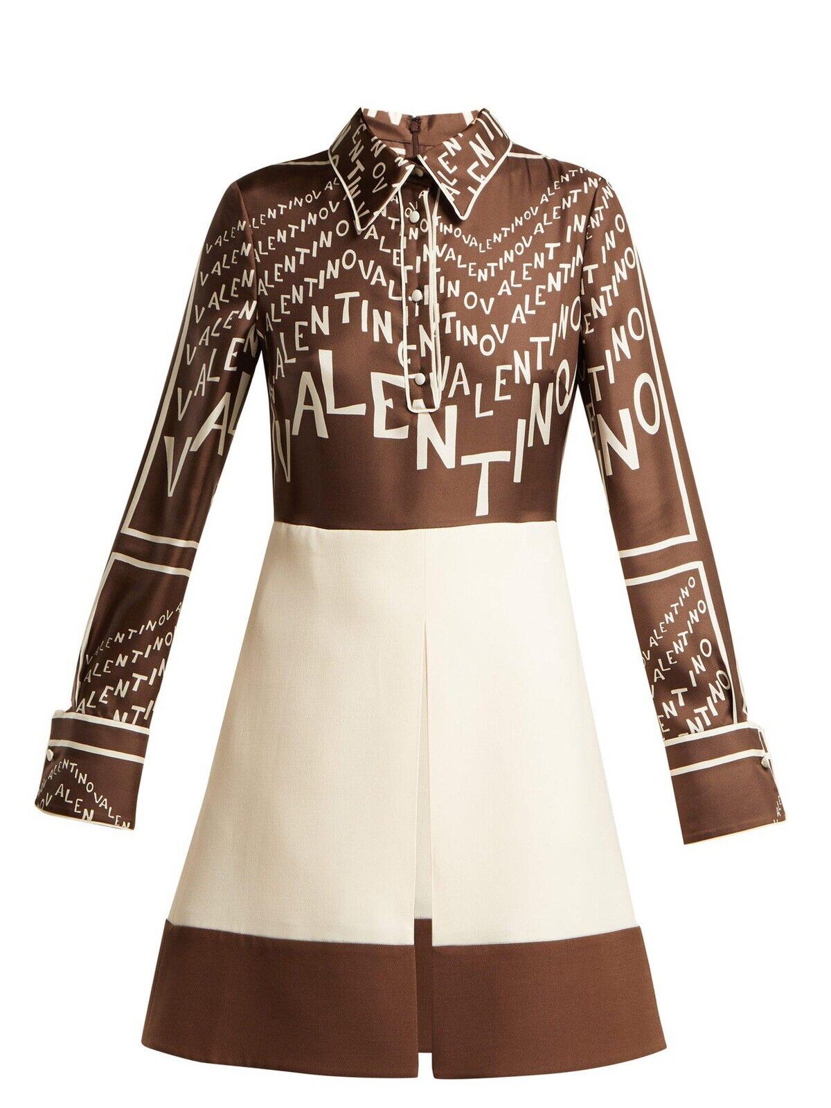 Valentino SO ELEGANT Logo Print Silk And Wool Mini Size I 40 UK 8 US 4 S Small ladies