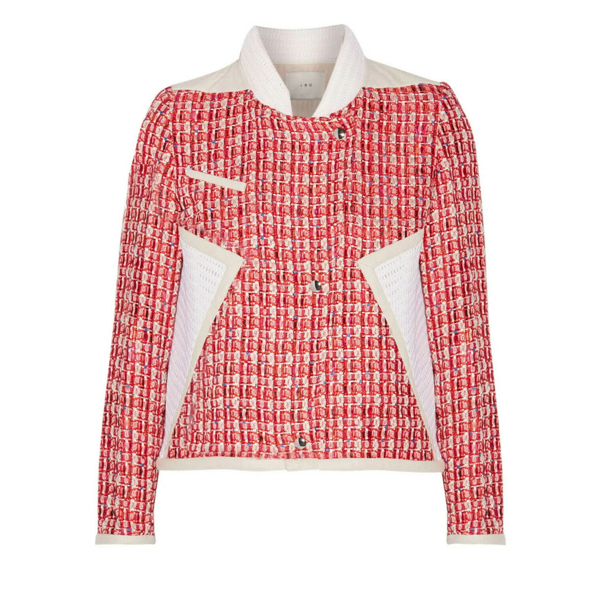 IRO Aubrey Tweed Biker Jacket Size F 38 UK 10 US 6 SEEN ON ALL CELEBRITIES ladies