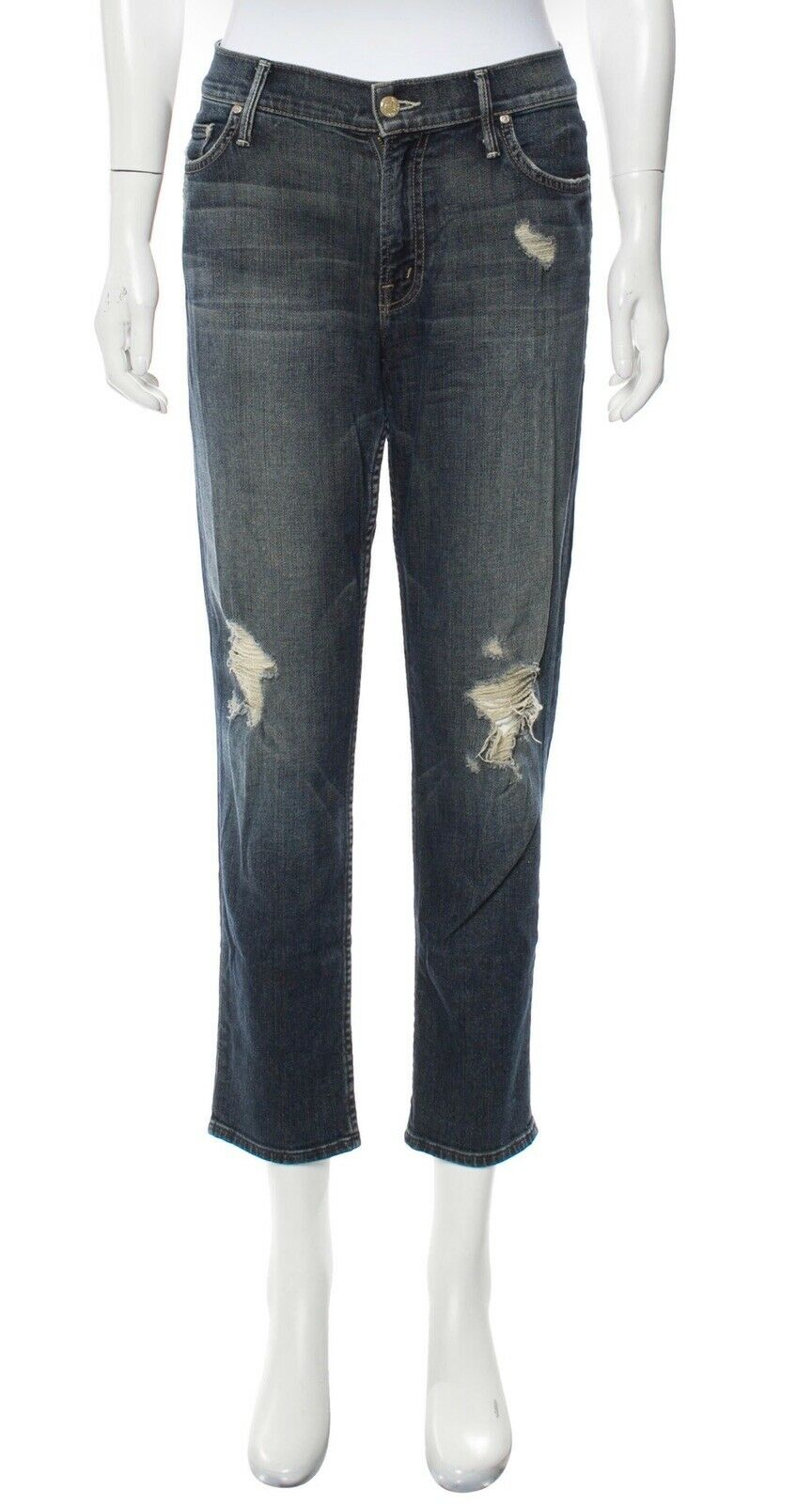 MOTHER The Dropout in Tarnioshed Denim Jeans Size 27 ladies