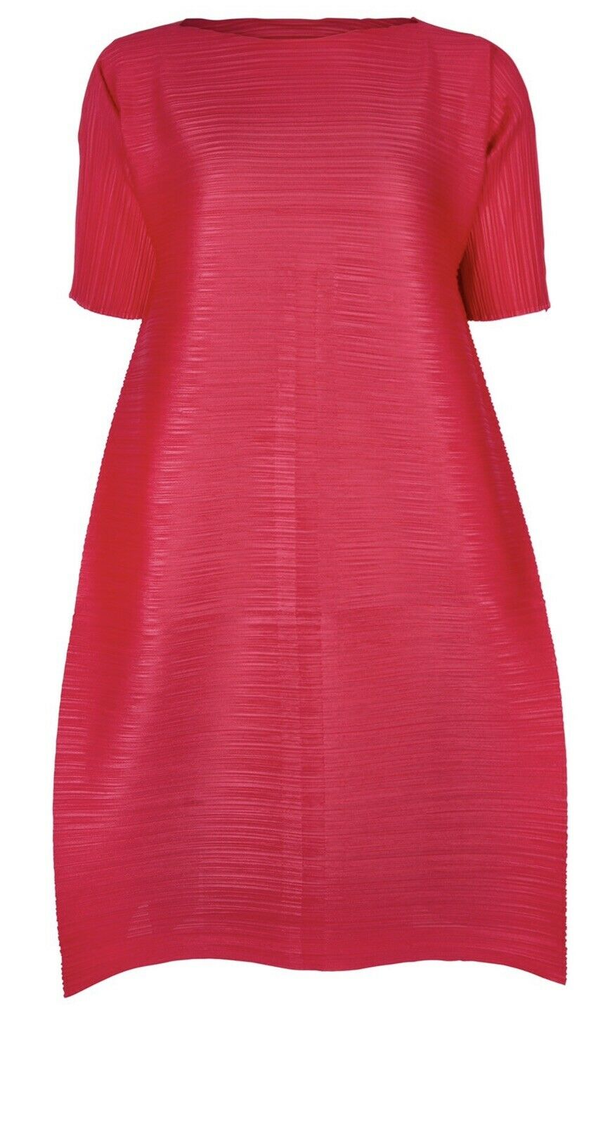 PLEATS PLEASE ISSEY MIYAKE Pleated Magenta Dress Size 3 ladies