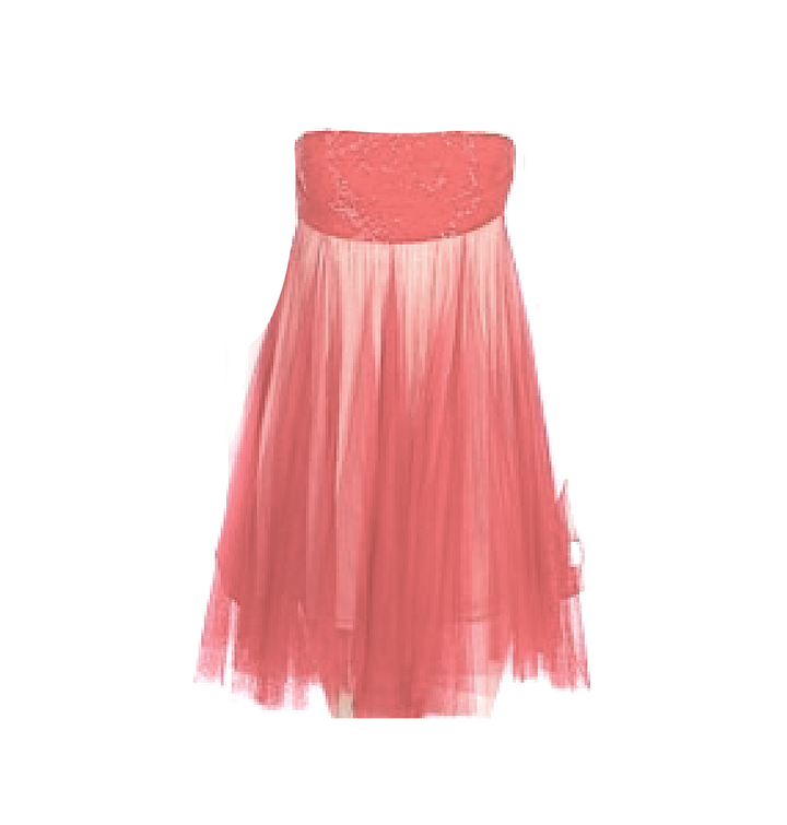 JASMINE DI MILO Red STRAPLESS HAND BEADED DRESS Ladies