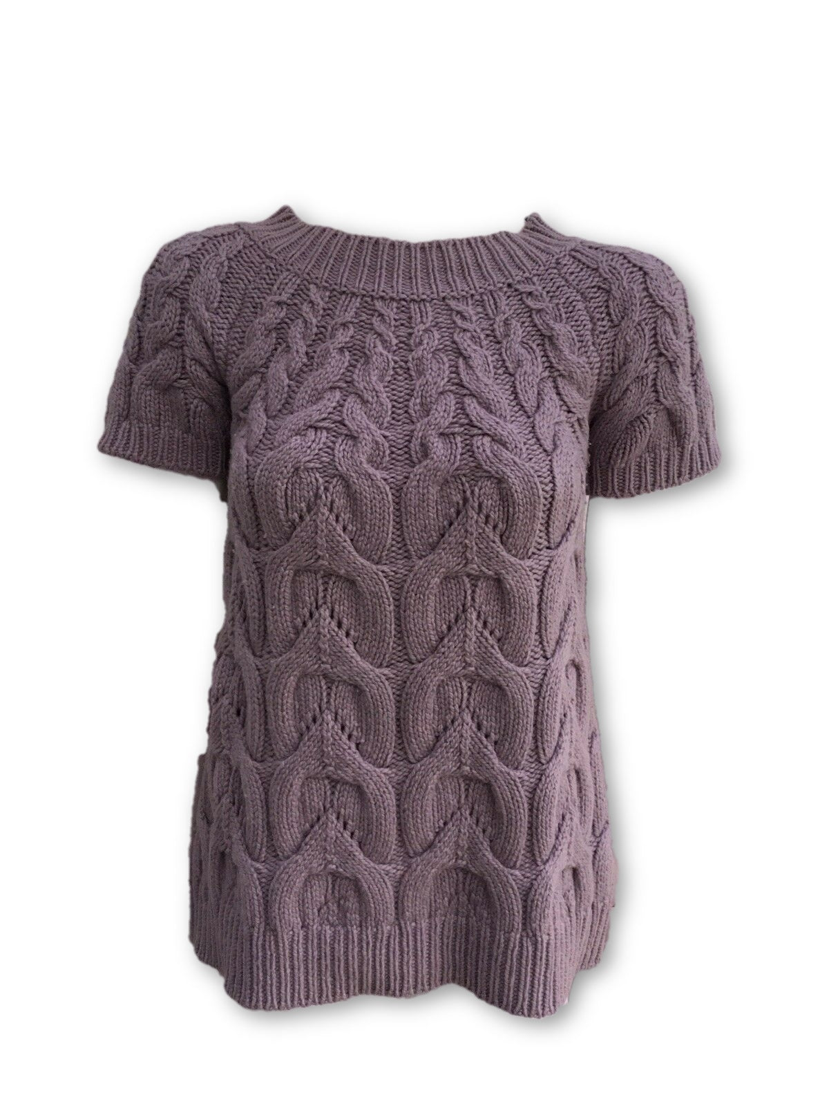 Barneys New York Taste Luxury Humor Cashmere Cable Knit Sleeveless Sweater Ladies