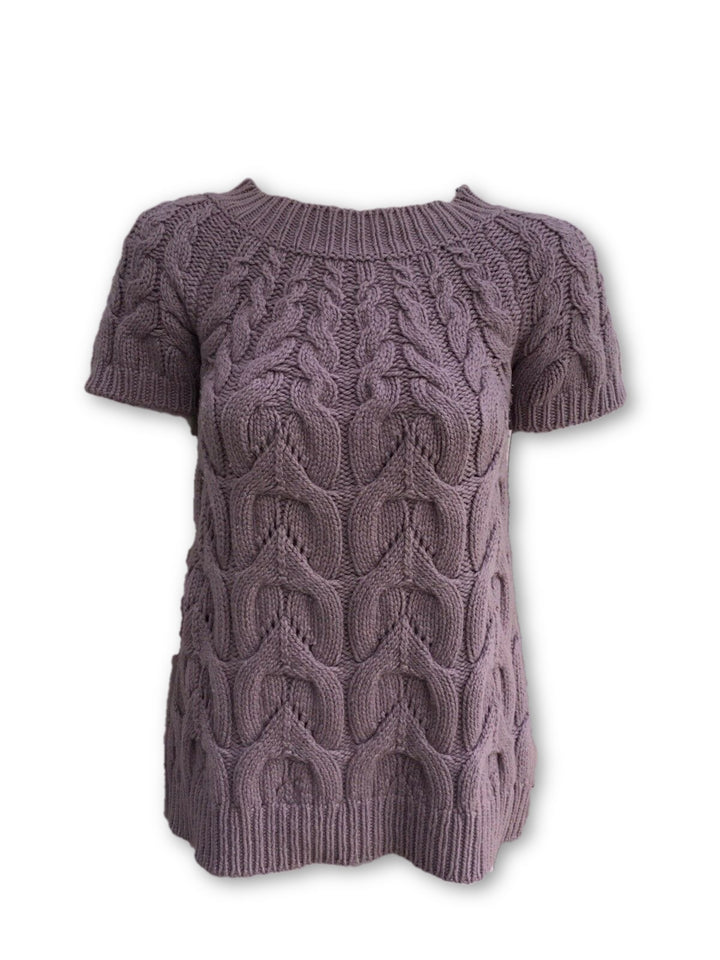 Barneys New York Taste Luxury Humor Cashmere Cable Knit Sleeveless Sweater Ladies
