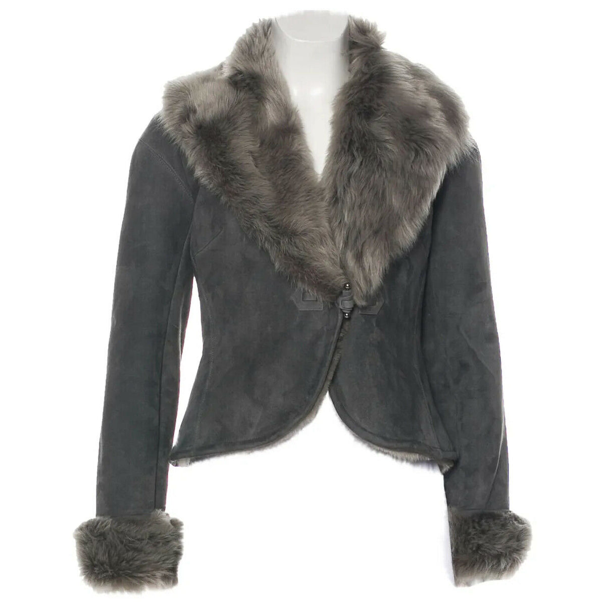 RALPH LAUREN Black Label Short Shearling Jacket Size US 4 UK 8 S small ladies