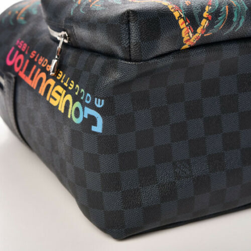louis vuitton backpack men blue LOUIS VUITTON Limited Edition Damier Cobalt Jungle Apollo Backpack men –  Afashionistastore