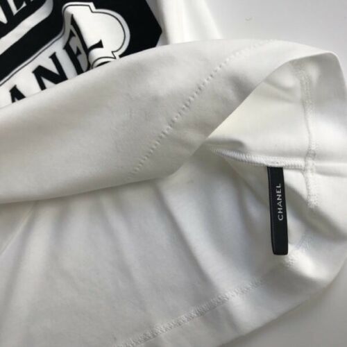CHANEL 2017 Gabrielle Chanel Velvet T-Shirt F 42 UK 14 US 12 ladies