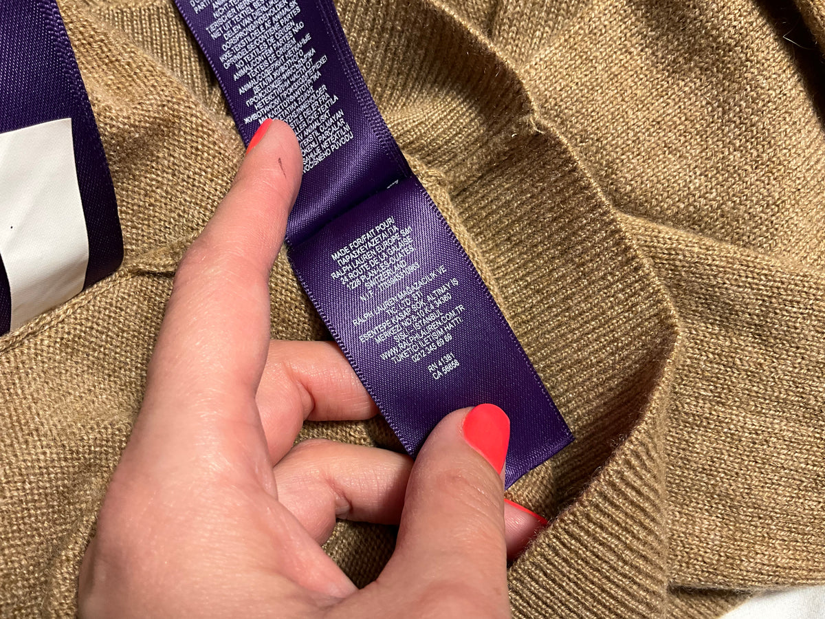 Ralph Lauren Purple Label Cashmere Twin Set Cardigan & Sleeveless Top – Size M ladies