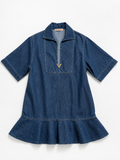 Valentino Garavani VGold Cotton Chambray Mini Dress ladies