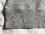 Zadig & Voltaire Grey AMOUR Distressed Sweatshirt ladies