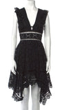 ZIMMERMANN BLACK DIVINITY WHEEL DAY BRODERIE DRESS SIZE 1 S SMALL