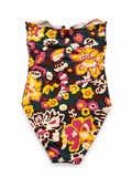 ERES Goyave Strapless Floral One-Piece Swimsuit