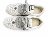 Gucci Calfskin GG Supreme Crystals Web Screener Sneakers 38 1/2 ladies