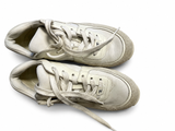 Chanel White & Grey Suede CC Logo Trainers / Sneakers – Size EU 36 ladies