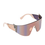 Fendi Pink Acetate FF 0382/S Mirror Shield Sunglasses ladies