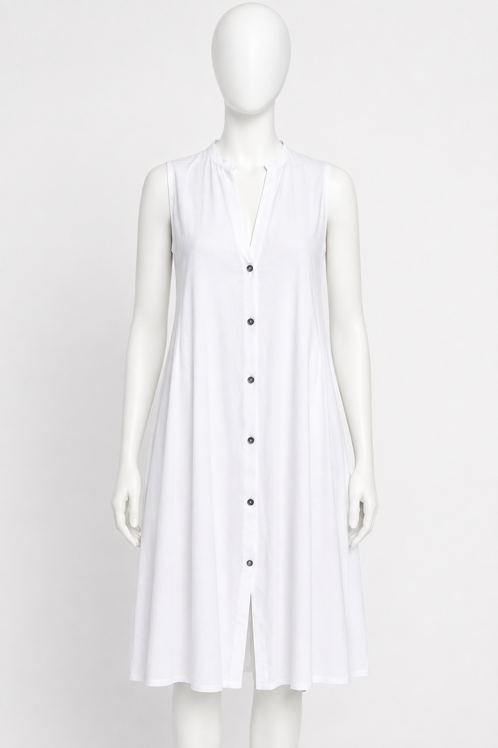 Hanro Cotton Deluxe White Sleeveless Nightdress – Size XS ladies