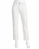 Good American Good Icon Straight Pears & Crystals Embellished Jeans
