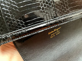 SALVATORE FERRAGAMO Small Sofia bag in python, Black ladies