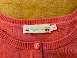 BONPOINT Girls’ Pure Cashmere cherry-motif cardigan SIZE 8 YEARS children