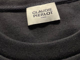 Claudie Pierlot Pleated Crepe & Cotton-Jersey Midi Dress – Size 2 M medium ladies