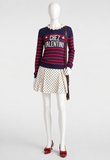 Chez Valentino striped cotton sweater jumper ladies
