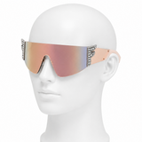 Fendi Pink Acetate FF 0382/S Mirror Shield Sunglasses ladies