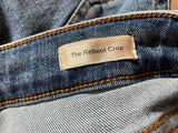 FRAME The Reboot Cropped Jeans in blue denim size 29 ladies