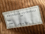 Brunello Cucinelli Beige Brown Corduroy Blazer Jacket size 48 men