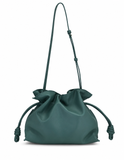 Loewe Mini Flamenco Knot Clutch Bag – Vetiver Green Soft Nappa Leather ladies
