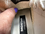 Golden Goose Midstar Gold Glitter & Suede Trainers – EU 36 ladies