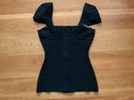 Herve Leger Cape Sleeves MOST SEXY bandage Too Size XS -seen on celebrities ladies