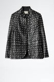 Zadig & Voltaire Défilé Verys Cuir Studs Black Leather Jacket – Size 40 ladies