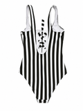 ERES Striped One-Piece Swimsuit size M medium ladies