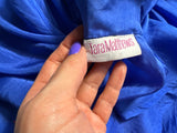Tara Matthews Silk Electric Blue Dress size S small ladies