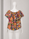 ERES Floral Silk Blend Tunic Blouse ladies