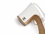 Chanel Cap Toe Slingback Pumps – White/Cream Leather – EU 38 ladies