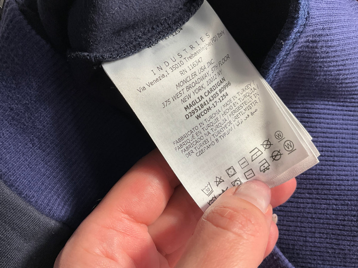 Moncler Kids Maglia Cardigan Navy Zip-Up Sweatshirt Age 2 / 92cm children