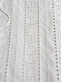 Iceberg White Broderie Anglaise Sleeveless Midi Dress – Size 40 ladies