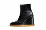 Celine Leather Mid-Calf Boots Size 38 US 8 UK 5 ladies