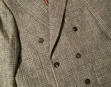 GOLDEN GOOSE Double-Breasted Checked Jacket Coat Size 48 Men