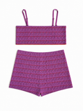 Giorgio Armani Two-Piece Knit Set -shorts and top ladies