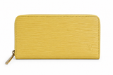 Louis Vuitton Zippy Wallet Yellow Epi Leather ladies