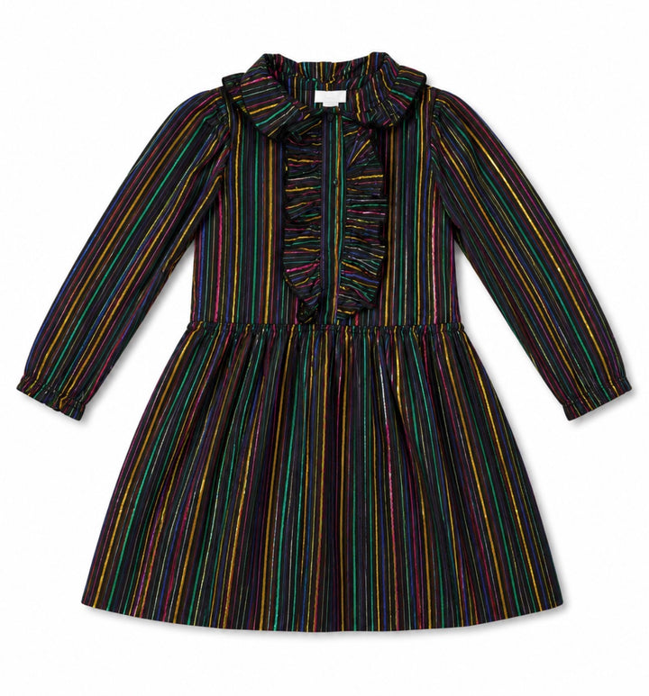 Stella McCartney Kids Metallic Rainbow Stripe Dress children