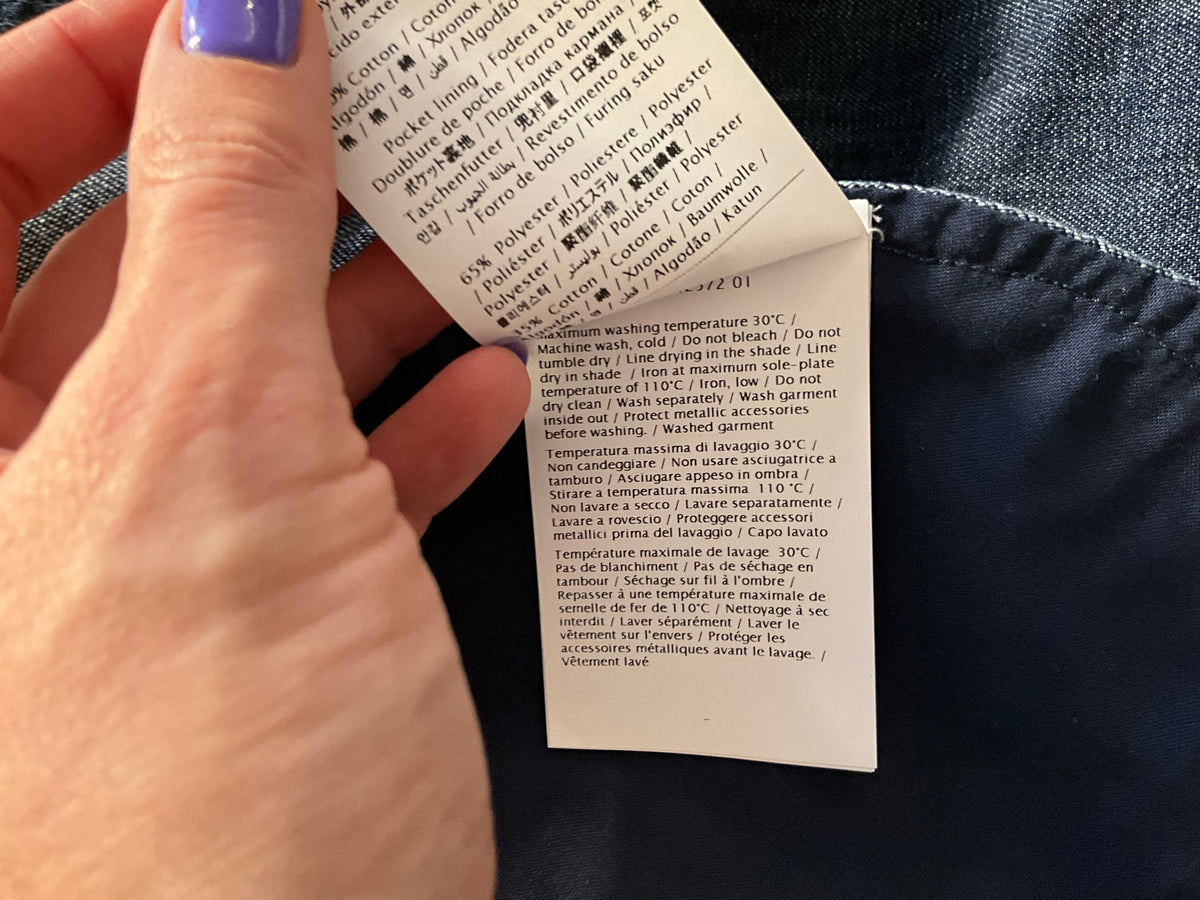 Valentino Garavani VGold Cotton Chambray Mini Dress ladies