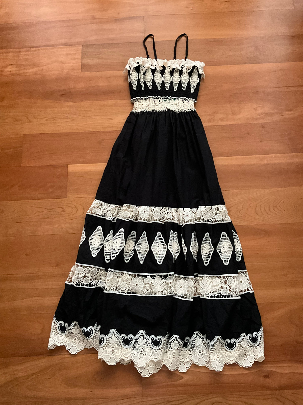Antica Sartoria Positano By Giacomo Cinque Hand Embroidered Summer Long Dress ladies