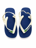 Havaianas Brazil Logo Infant Flip Flops – Blue & White EU 25/26 children