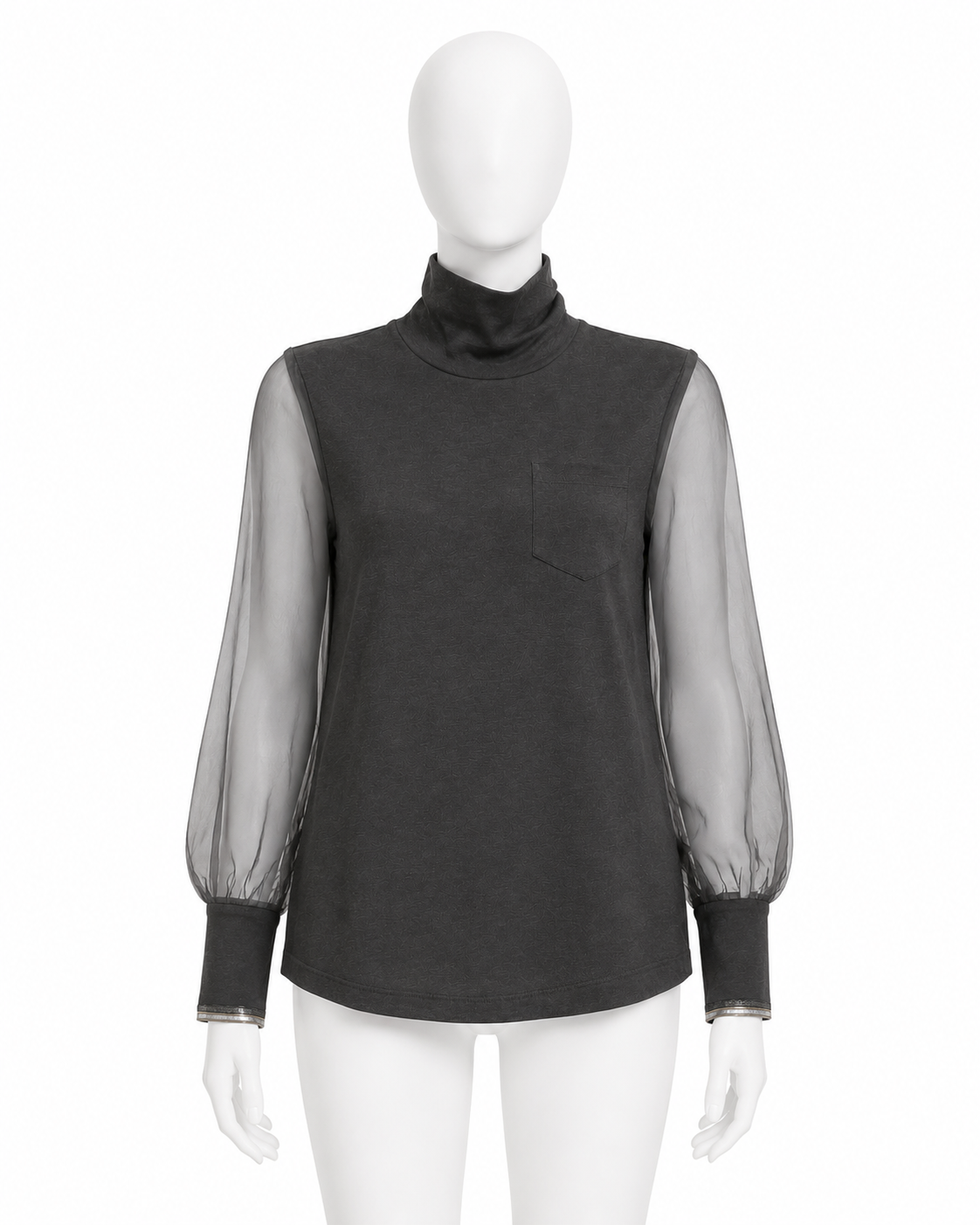 Brunello Cucinelli Monili-Embellished Turtleneck Top ladies