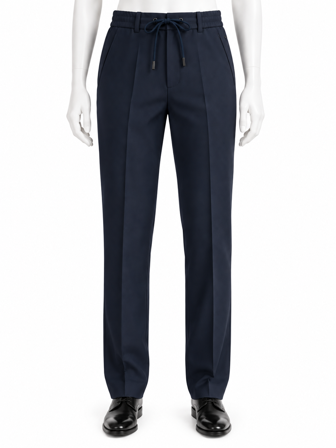 Alphatauri Navy Blue Tailored Drawstring Trousers – Size L men